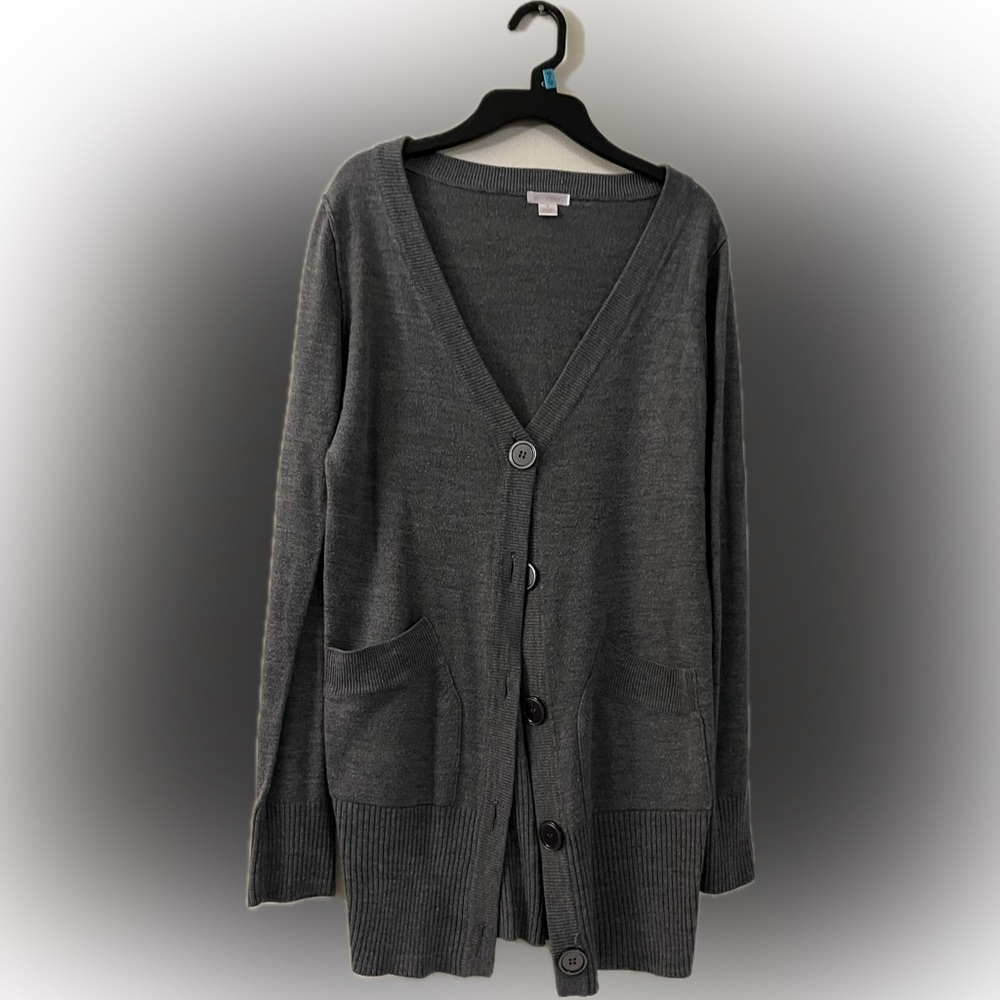 Xhilaration Dark Gray Women's Cardigan Sweater